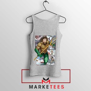 King of Atlantis The Trident Comic Grey Tank Top