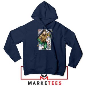 King of Atlantis The Trident Comic Navy Hoodie