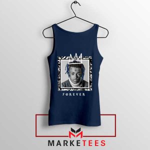 LLJ Forever XXXTentacion Memorial Navy Tank Top