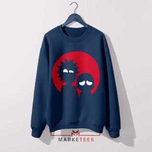 Look into the Multiverse Rick Morty Eyes Navy Sweatshirt