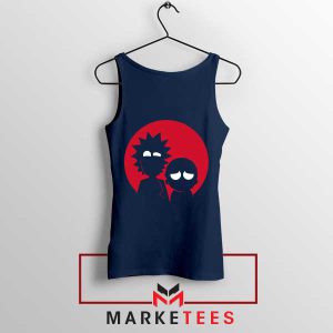 Look into the Multiverse Rick Morty Eyes Navy Tank Top