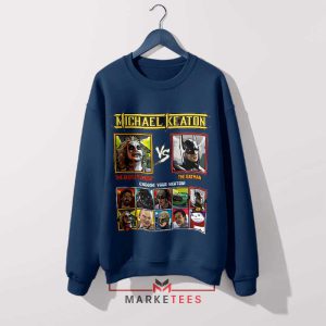 Michael Keaton's Batman Street Fighter Navy Sweatshirt