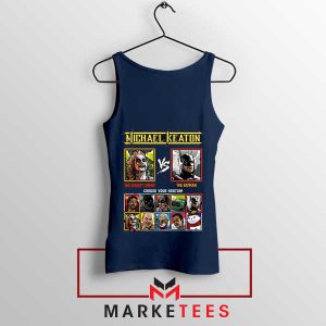 Michael Keaton's Batman Street Fighter Navy Tank TopMichael Keaton's Batman Street Fighter Navy Tank Top