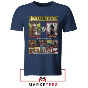 Michael Keaton's Batman Street Fighter Nnavy Tshirt