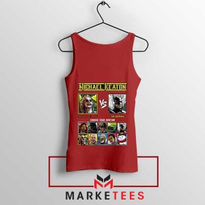 Michael Keaton's Batman Street Fighter Red Tank Top