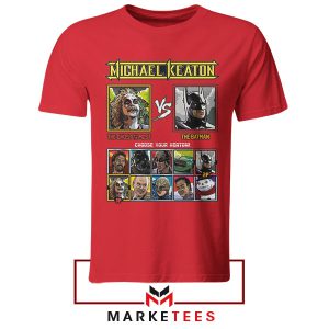 Michael Keaton's Batman Street Fighter Red TshirtMichael Keaton's Batman Street Fighter Red Tshirt