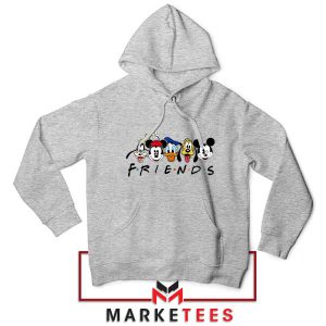 Mickey And Friends The Gang's All Here Grey Hoodie