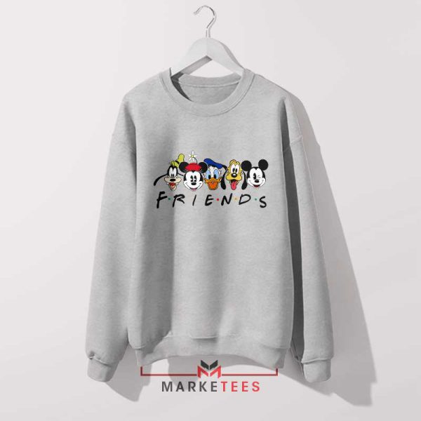 Mickey And Friends The Gang's All Here Grey Sweatshirt