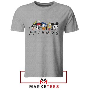 Mickey And Friends The Gang's All Here Grey Tshirt