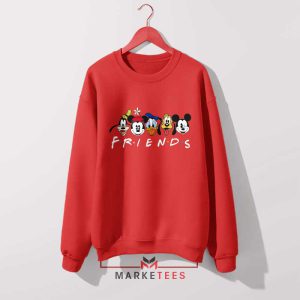 Mickey And Friends The Gang's All Here Red Sweatshirt