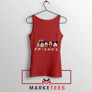 Mickey And Friends The Gang's All Here Red Tank Top