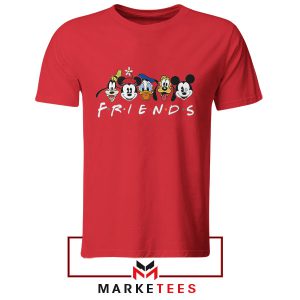 Mickey And Friends The Gang's All Here Red Tshirt