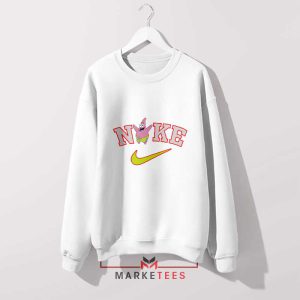 Patrick Star Kicks Nike White Sweatshirt