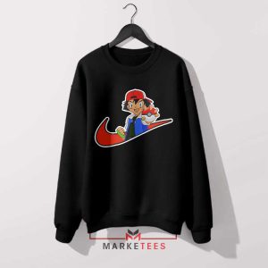 Perfect Catch Ash Ketchum Pokeball Black Sweatshirt