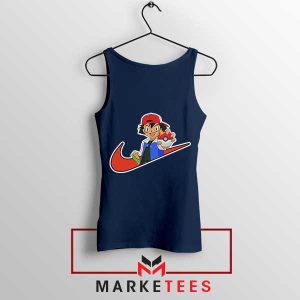 Perfect Catch Ash Ketchum Pokeball Navy Tank Top