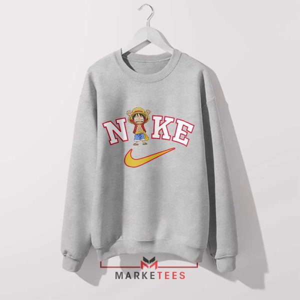 Pirate King x Nike One Pieace Grey Sweatshirt