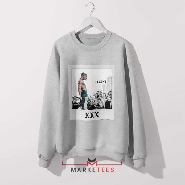 Rest in Power XXXTentacion Tribute Grey Sweatshirt