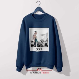 Rest in Power XXXTentacion Tribute Navy Sweatshirt