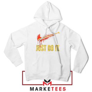 Run from the Walking Dead White Hoodie