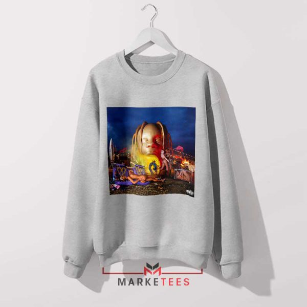 SICKO MODE Cover Art Design Grey Sweatshirt