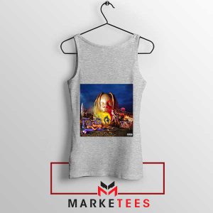 SICKO MODE Cover Art Design Grey Tank Top