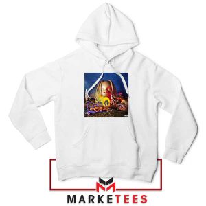 SICKO MODE Cover Art Design White Hoodie