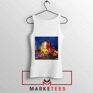 SICKO MODE Cover Art Design White Tank Top