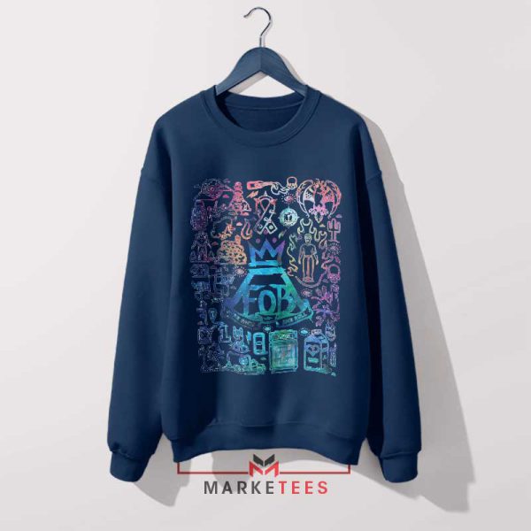 Save Rock And Roll Fall Out Boy Navy Sweatshirt