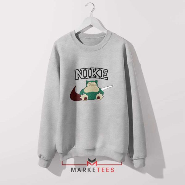 Snorlax Snooze Dreamy Nike Grey Sweatshirt