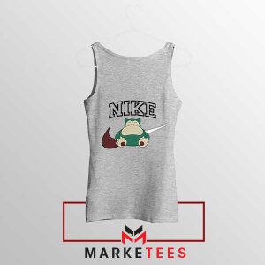 Snorlax Snooze Dreamy Nike Grey Tank Top