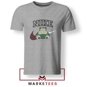 Snorlax Snooze Dreamy Nike Grey Tshirt