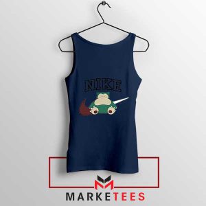 Snorlax Snooze Dreamy Nike Navy Tank Top