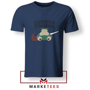 Snorlax Snooze Dreamy Nike Navy Tshirt