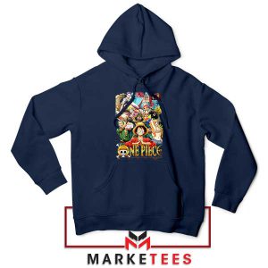 Straw Hat Crew All Characters Together Navy HoodieStraw Hat Crew All Characters Together Navy Hoodie