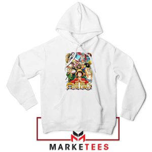 Straw Hat Crew All Characters Together White Hoodie