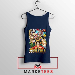 Straw Hat Crew All Characters TogetherNavy Tank Top