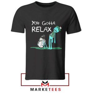 Take A Chill Pill Mr Meeseeks Edition Black Tshirt