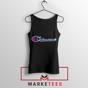 The Champion Chinese Symbol Black Tank Top