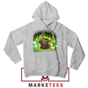 The Cutest in the Galaxy Grogu Grey Hoodie