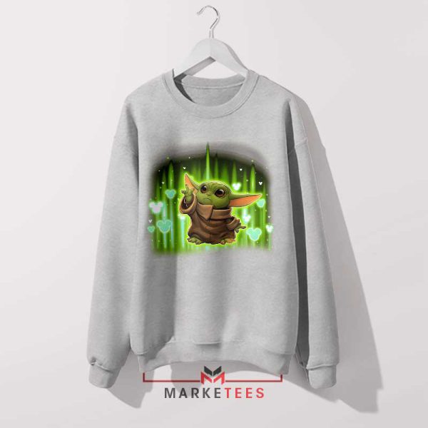 The Cutest in the Galaxy Grogu Grey Sweatshirt