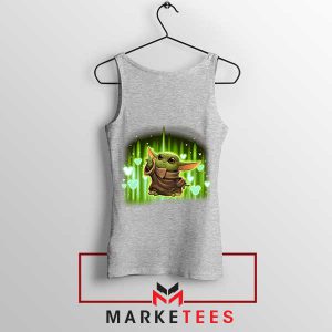 The Cutest in the Galaxy Grogu Grey Tank Top