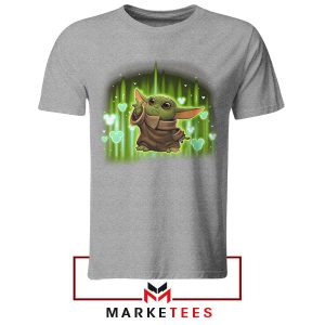 The Cutest in the Galaxy Grogu Grey Tshirt