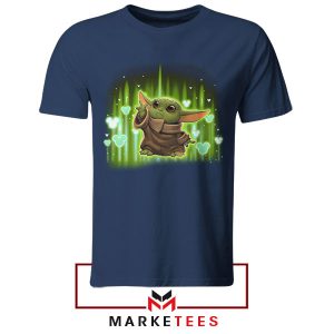 The Cutest in the Galaxy Grogu Navy Tshirt