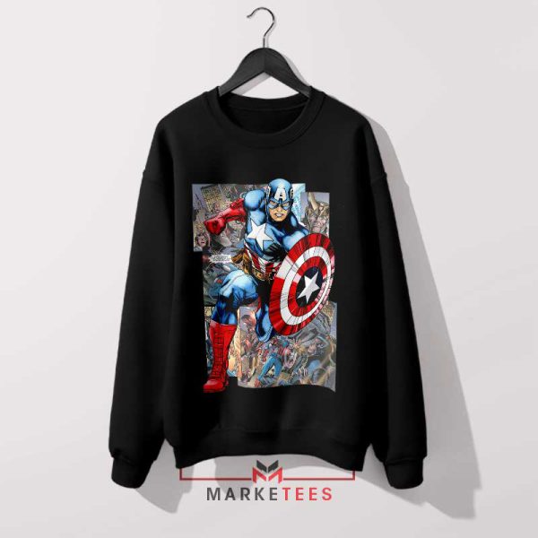 The First Avenger New World Order Comic Black Sweatshirt