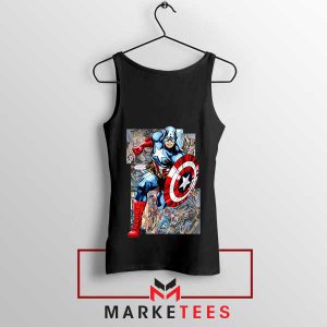 The First Avenger New World Order Comic Black Tank Top