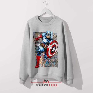 The First Avenger New World Order Comic Grey Sweatshirt