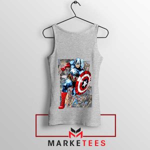 The First Avenger New World Order Comic Grey Tank Top