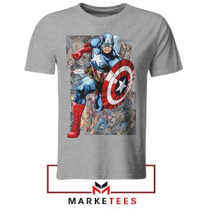 The First Avenger New World Order Comic Grey Tshirt