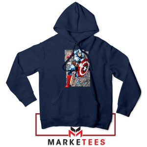 The First Avenger New World Order Comic Navy Hoodie