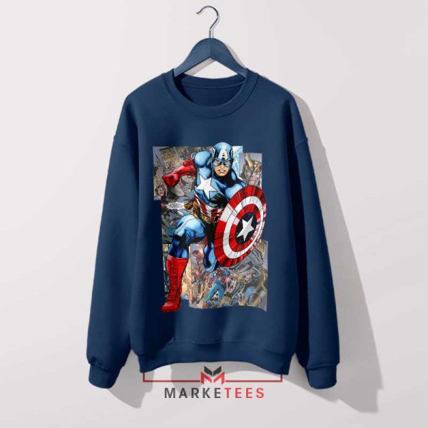 The First Avenger New World Order Comic Navy Sweatshirt